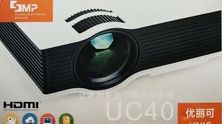 Посылка Из Китая: Проектор UC40, EasyCast OTA HDMI