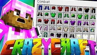 EMC ARMOR CHALLENGE - MINECRAFT'S OLDEST MOD PACK CRAZY CRAFT SURVIVAL Season 2 #4 | JeromeASF