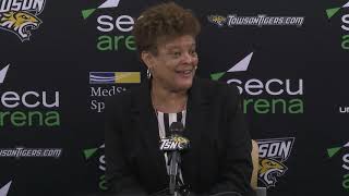 Press Conference Following Towson Women's Baksetball's Win Over Northeastern