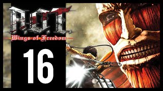 Attack On Titan: Wings Of Freedom - Gameplay Walkthrough Part 16 - Eren vs. Female Titan (PS4)