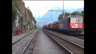 086 Bahnhoff Ausserberg Station Summer 2003 CLASSIC BLS SOUTH RAMP - Unique collection Swiss trains