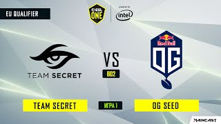 Team Secret vs OG Seed (игра 1) BO2 | ESL One Los Angeles | EU Qualifier