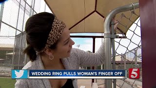 Woman Loses Finger When Wedding Ring Gets Caught On Fence