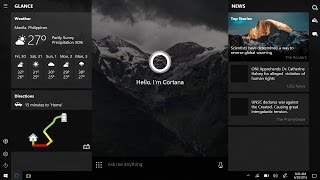 Full Screen Cortana and Revamped Tablet Mode in Windows 10 (Concept)