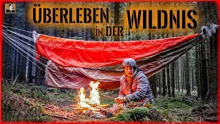 Mit FALLSCHIRM 24H ÜBERLEBEN | EXTREM kalte WILDNIS ÜBERNACHTUNG | Survival Mattin