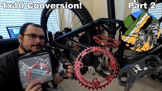 1x10 Conversion 32T 104mm Race Face chain ring and Woolf Tooth Goat link! Part 2 of 2!