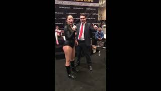 Hard ballbusting live at AVN 2017