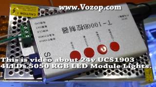UCS1903 DC 24v 4LEDs 5050 RGB 1903 Square Pixel Module LED Lights