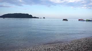 MONTENEGRO: BUDVA - Plaža i more u 6 sati ujutro (08. jul 2018) #montenegro #budva #holiday
