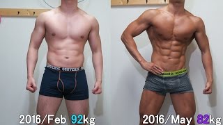 【ダイエット】4ヶ月の減量報告【筋トレ】