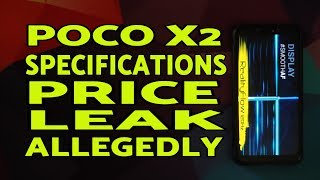 Rumor | Poco X2 Specifications Leak | Pricing | Allegedly