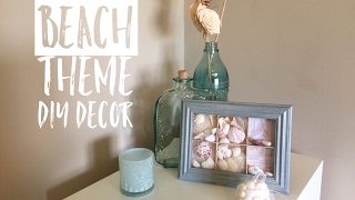 Dollar Tree Beach Theme DIY Collab w/Jay Munee DIY| DIY Beach Theme Bathroom decor| DIY Shadow Box