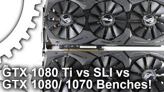GTX 1080 Ti SLI vs GTX 1080/ GTX 1070 SLI 4K Gaming Benchmarks!