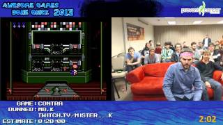 Contra  - SPEED RUN by Mr K  in 0:11:34 at Awesome Games Done Quick 2013 [NES]
