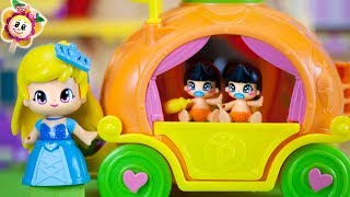 Peppa Pig: les petits PINYPON veulent l’ histoire de Cendrillon ! Que font les bebés Sur le carrosse