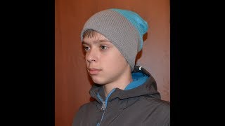 Шапка со стильной макушкой