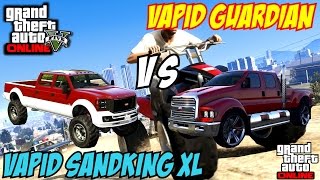 GTA 5 PS4 - Vapid Guardian Vs Vapid Sandking XL | #115 (GTA V)