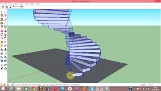 Google Sketchup Tutorial Complex Spiral Staircase
