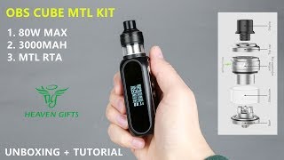 OBS Cube MTL Kit w/ Engine MTL RTA | Best MTL Kit of 2018?