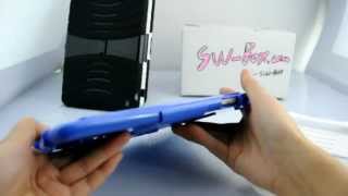 Dual Layer Rubberized Hard Kickstand Case for iPad Mini