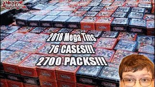 LARGEST Yugioh 2018 Mega Tin Pack Opening By MKohl40 Too Date! 76 Cases, Over 2700 Packs, & Not Neg!