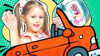 НАПЕРЕГОНКИ на Машинках за ЛОЛ! Кто больше соберет сюрпризов LOL? Мама против Амельки!