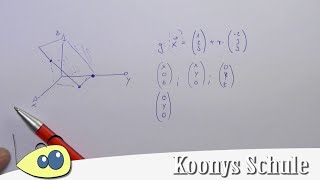Spurpunkte bei Geraden oder Ebenen berechnen, Erklärvideo, Analytische Geometrie, Abitur