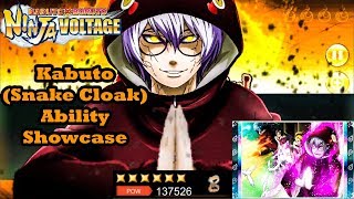 Kabuto Yakushi (Snake Cloak) Ability Showcase | Naruto x Boruto Ninja Voltage