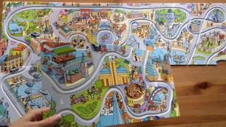 Wind-up Bus book with slot together tracks - Usborne