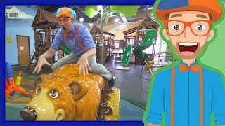 Educational Videos for Toddler by Blippi | An Indoor Playground Play Place