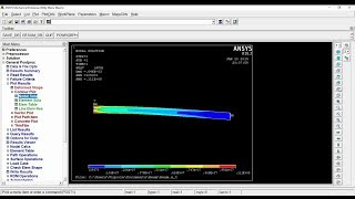 ANSYS Mechanical APDL Урок №1-Расчет консольной балки.