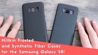 Nillkin Frosted (Ultra Slim) and Synthetic Fiber Cases for the Samsung Galaxy S8!