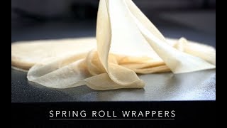 spring roll wrappers  , how to make and how to fold it in three easy ways
