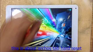 archos 101c hard reset