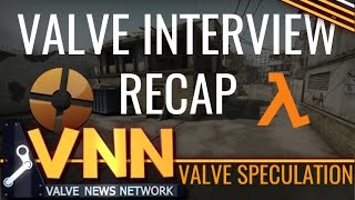 Valve Interviews Speculation & Recap
