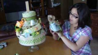 Making a Diaper Cake