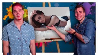 РИСУЕМ КСЮШУ ХОФФМАН ЧАСТЯМИ ТЕЛА !!!