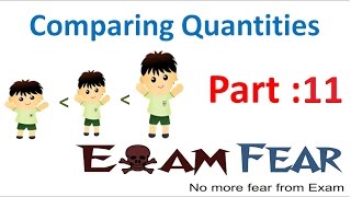 Maths Comparing Quantities part 11 (Ratio and Percentage Conversion) CBSE Class 7  Mathematics VII