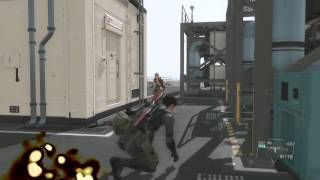 MGSV: THE PHANTOM PAIN: Female Soldier Vs. Eli (Liquid Snake) + Silver Skin Quiet