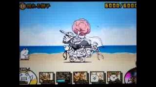 武神・前田慶次　攻撃動画　戦国武神バサラーズ　レアガチャ　にゃんこ大戦争動画.com