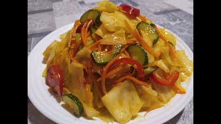Салат из капусты по корейски.