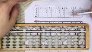 七天學會珠心算：幼兒加法進階：+4＝+5-1 Abacus Advanced Addition: +4＝+5-1