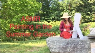 ASMR Painting in the Summer Garden
