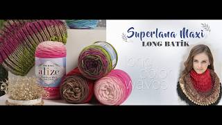 Снуд из Alize Superlana Maxi Long Batik