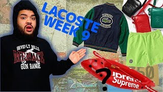 SUPREME SS18 LACOSTE COLLAB CONFIRMED WEEK 9 LEAKS + KAYAK & UNSEEN TEES???