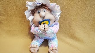 Пупс из колготок / kewpie doll of tights