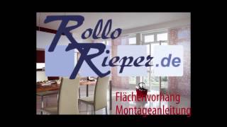 Anleitung zur Montage und Aufmaß von einem Flächenvorhang von Rollo Rieper