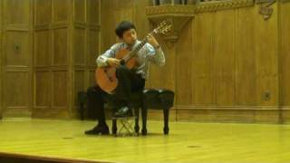 yaodi hu jr. play Mozart Variation  classic guitar