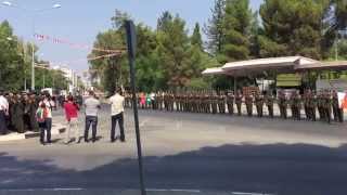 KKTC askeri tören mangası tümgeneralin komandoyu selamlaması