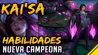 KAI'SA - HABILIDADES NUEVA CAMPEONA y SPLASH ART | Noticias Jota LoL League Of Legends Nuevo Campeón